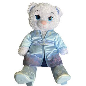 DISNEY BUILD A BEAR BAB Elsa Frozen Plush Bear **READ No Sound